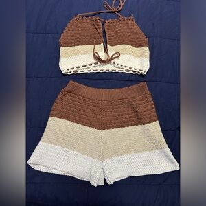 Neutral color, crochet set